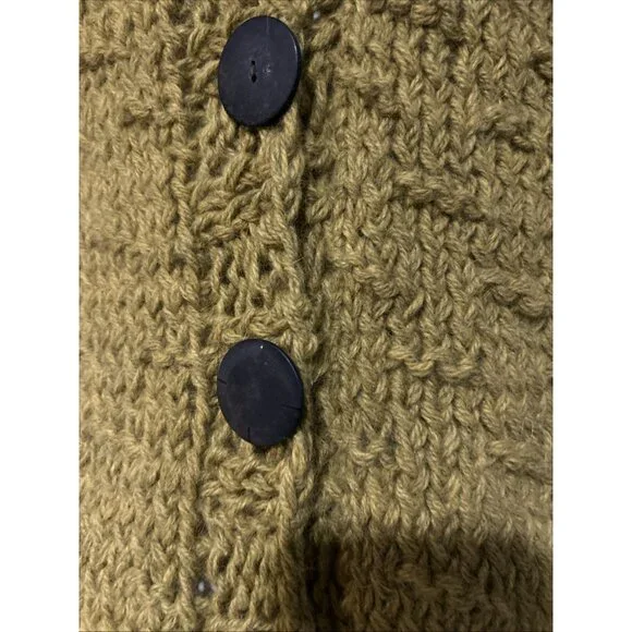 French Angora Wool Boho Hippie Chunky Knit Sweater Vest Art to Wear Large XL New - Picture 4 of 15